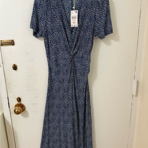 Mango printed midi dress NWT